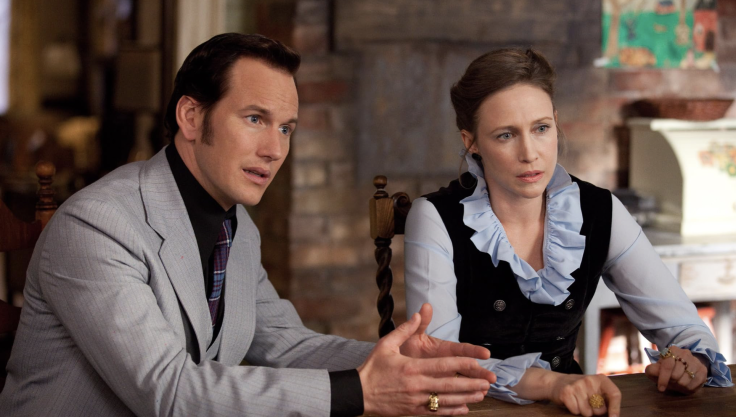 Patrick Wilson and Vera Farmiga as Ed and Lorraine Warren