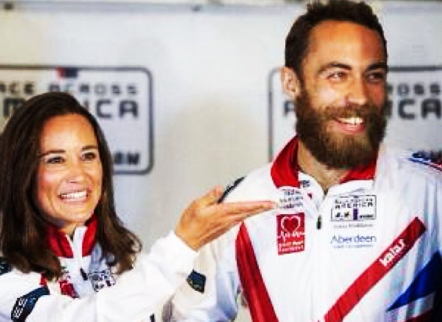 James Middleton with Pippa Middleton