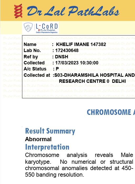Cropped image of Khelif's 2023 New Delhi test