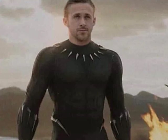 Viral image of Ryan Gosling as Black Panther