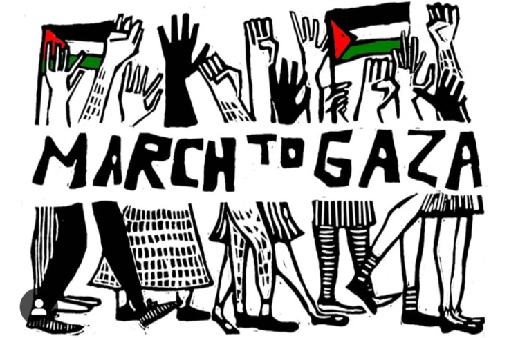 March To Gaza art card