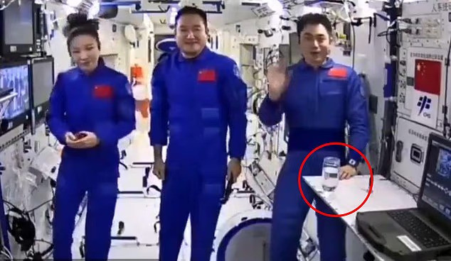 The footage, which formed part of a live educational broadcast