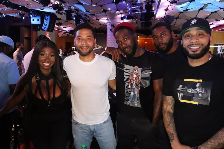 Jussie Smollett and Jabari Redd with friends