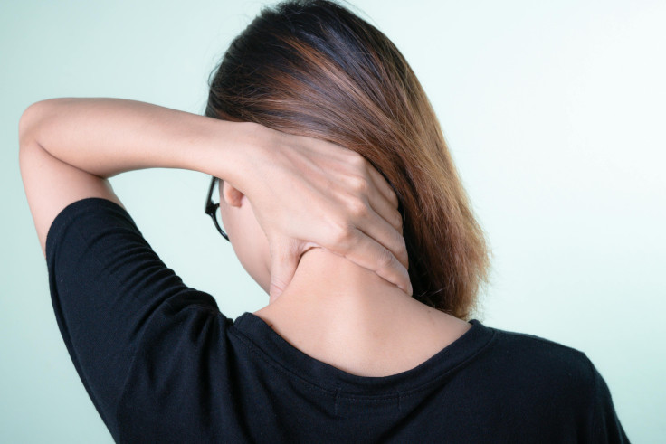 Woman with neck pain