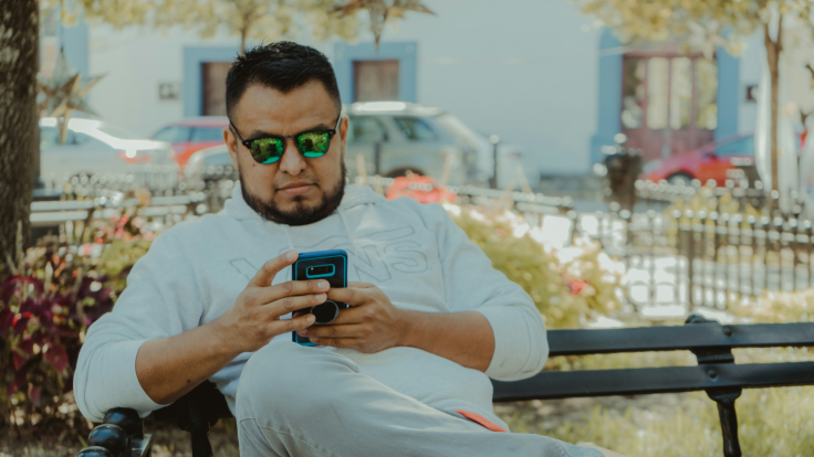 Man on phone