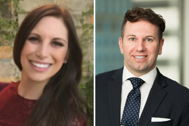 Caitlin Tracey and Adam Beckerink
