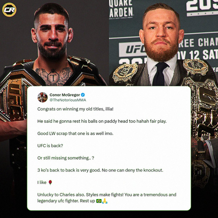 Conor McGregor's tweet