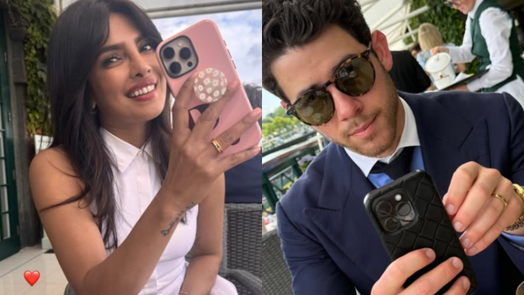 Priyanka Chopra and Nick Jonas at Wimbledon