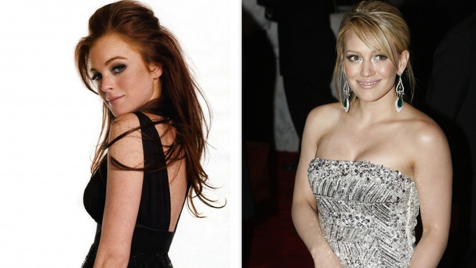 Lindsay Lohan and Hilary Duff