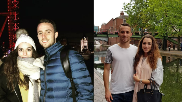 Diogo Jota with wife Rute Cardoso