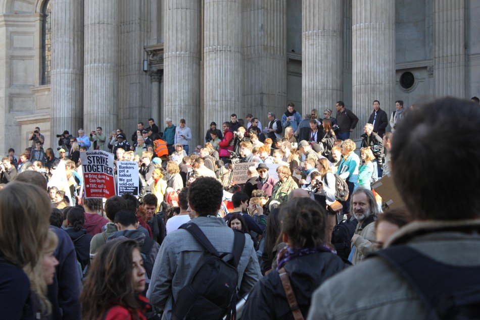 Occupy London Exclusive Photos Chronicling the Opening Hour of the Protest