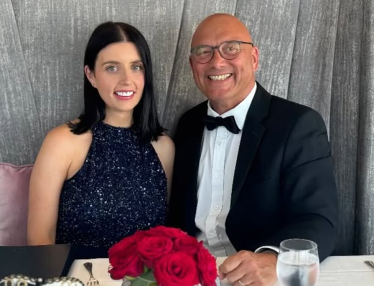 Gregg and Anna Wallace during their anniversary last year