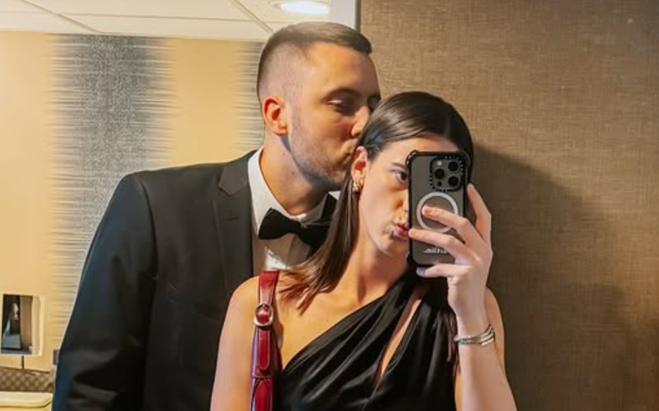 Connor McCaffery with Girlfriend Caitlin Clark