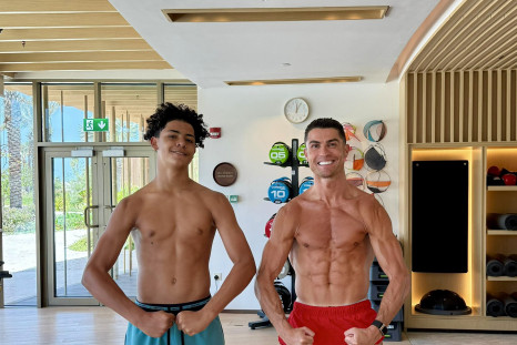 Cristiano Ronaldo with son Cristiano Ronaldo Jr./ X