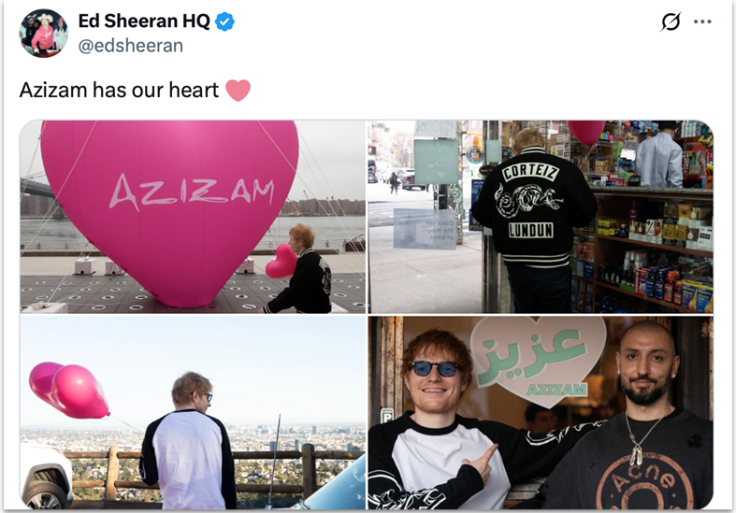 edsheeran X account