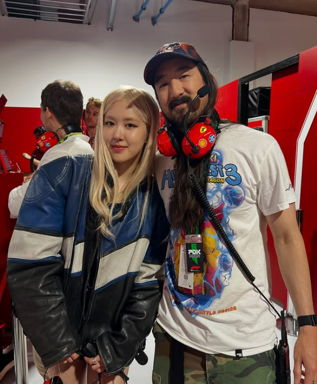 Steve Aoki With Rose