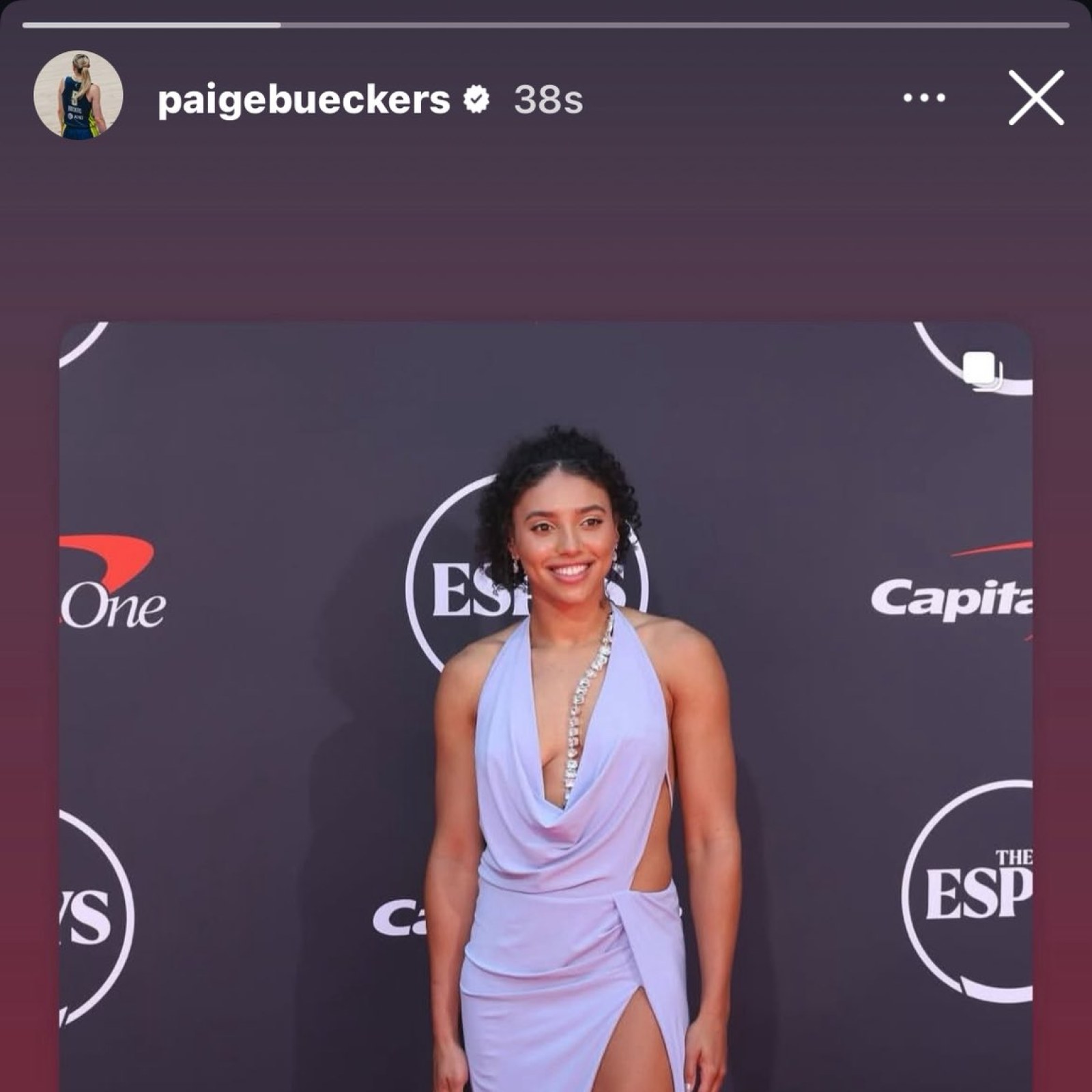 azzi fudd purple dress Azzi Fudd Espys Dress