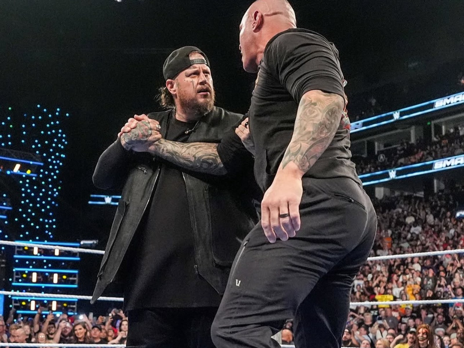 Jelly Roll Takes the WWE to 'Jimmy Kimmel Live!' as He Chokeslams Logan Paul | IBTimes UK