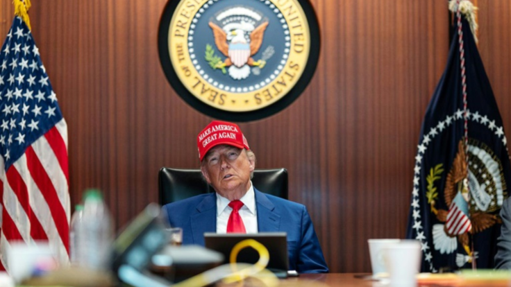Trump at desk