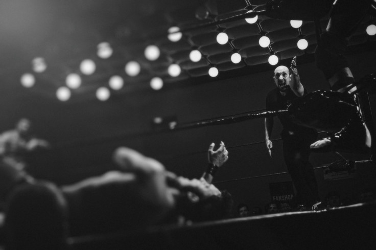 Referee on a wrestling ring
