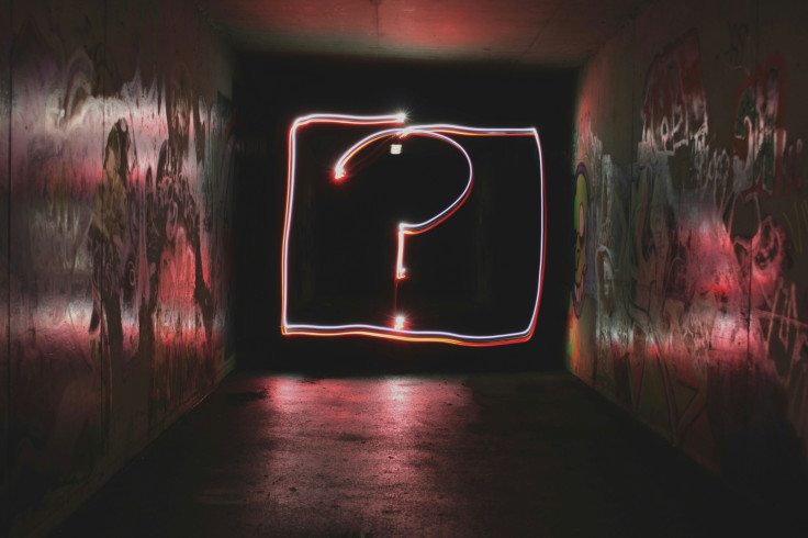 Big question mark signage