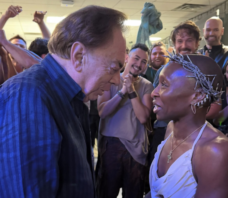Andrew Lloyd Webber with Cythia Erivo (Via ALW IG)