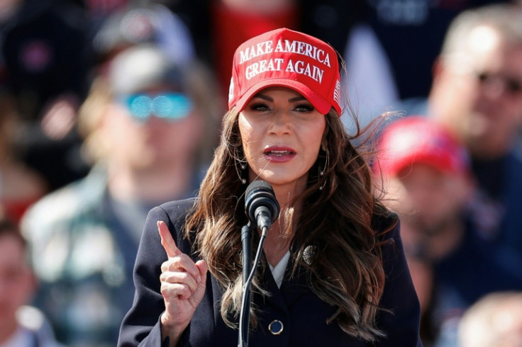 South Dakota governor Kristi Noem has seen her political stock plummet