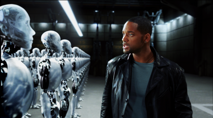 A movie still from I, Robot with Will Smith