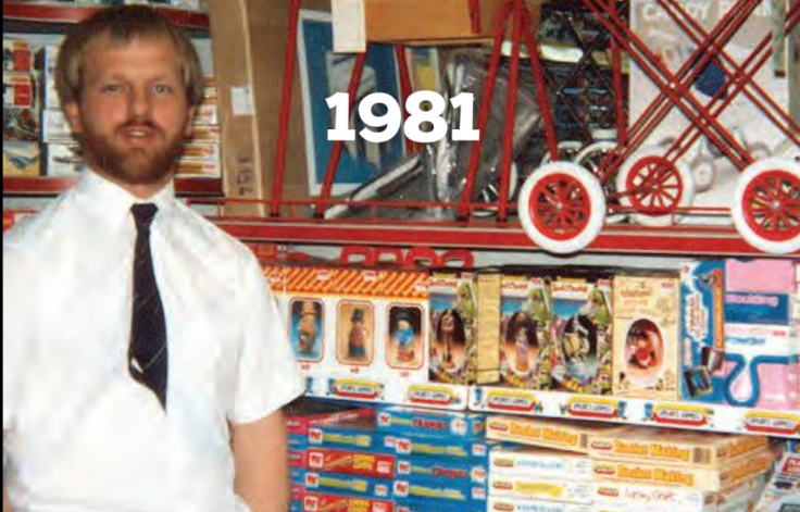Gary Grant at one of The Entertainer shops in 1981.