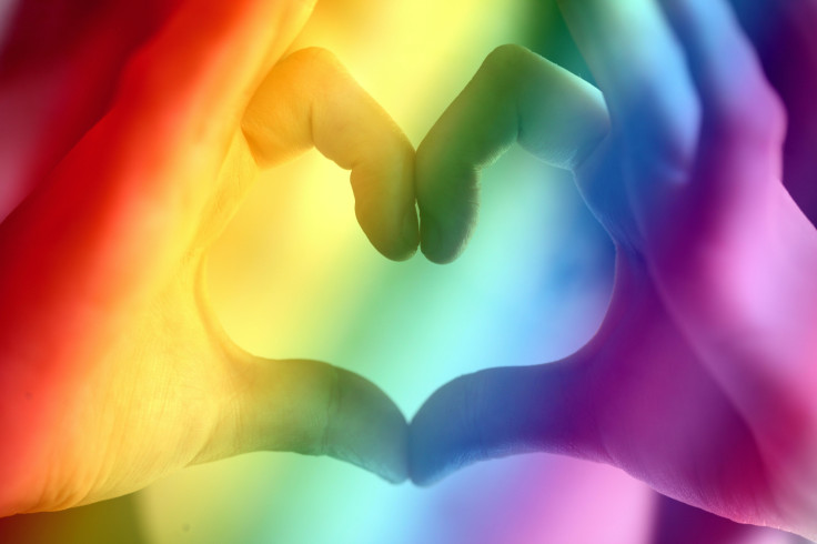 Hand forming a heart