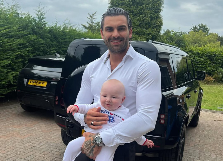 Adam Collard with his son Leo