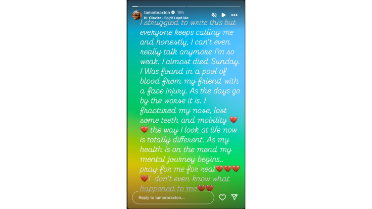 Tamar Braxton Instagram Story