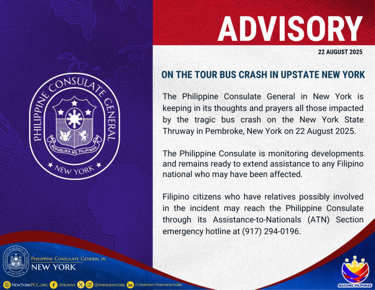 Philippine Consulate Advisory