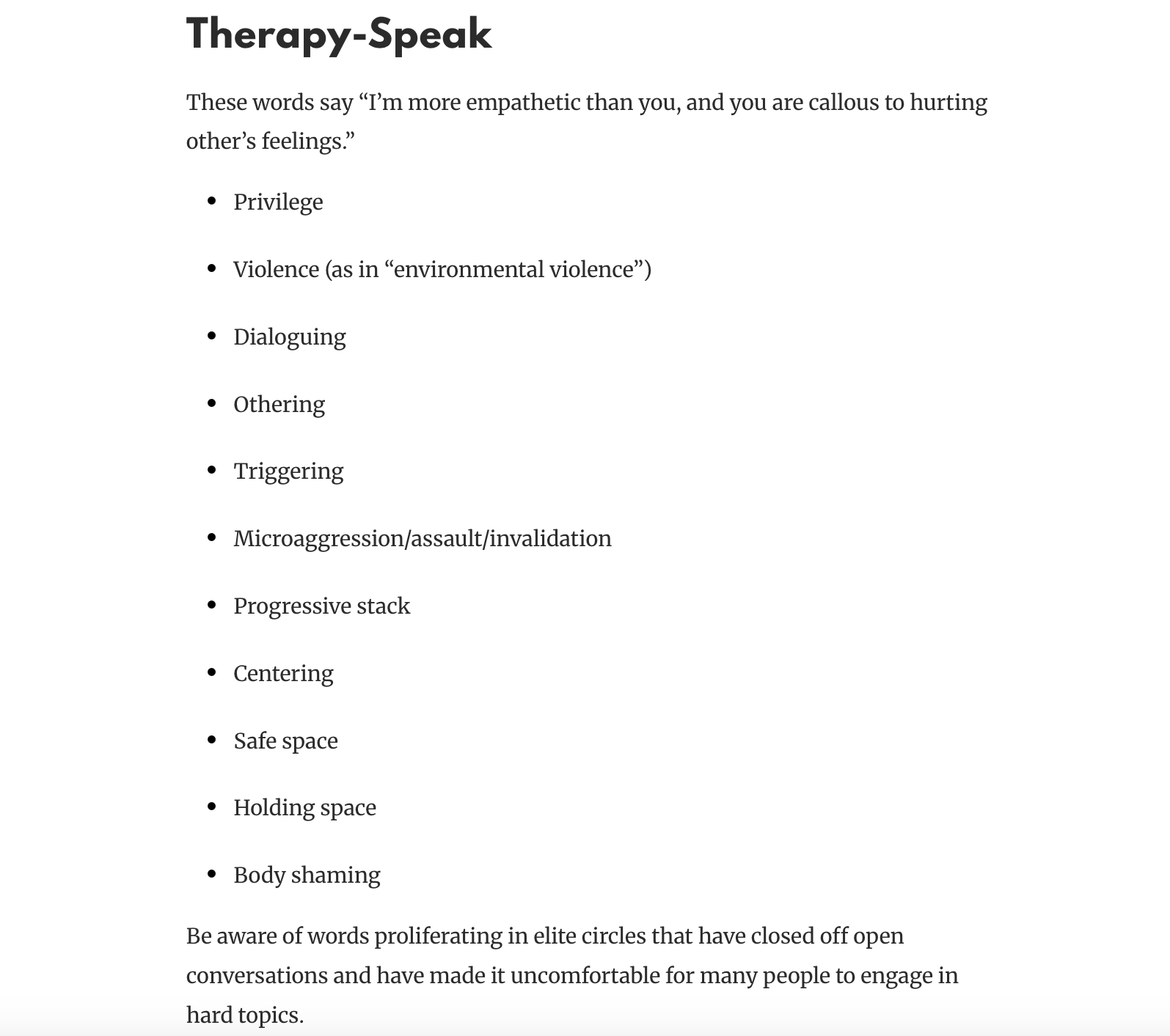 Woke Language
