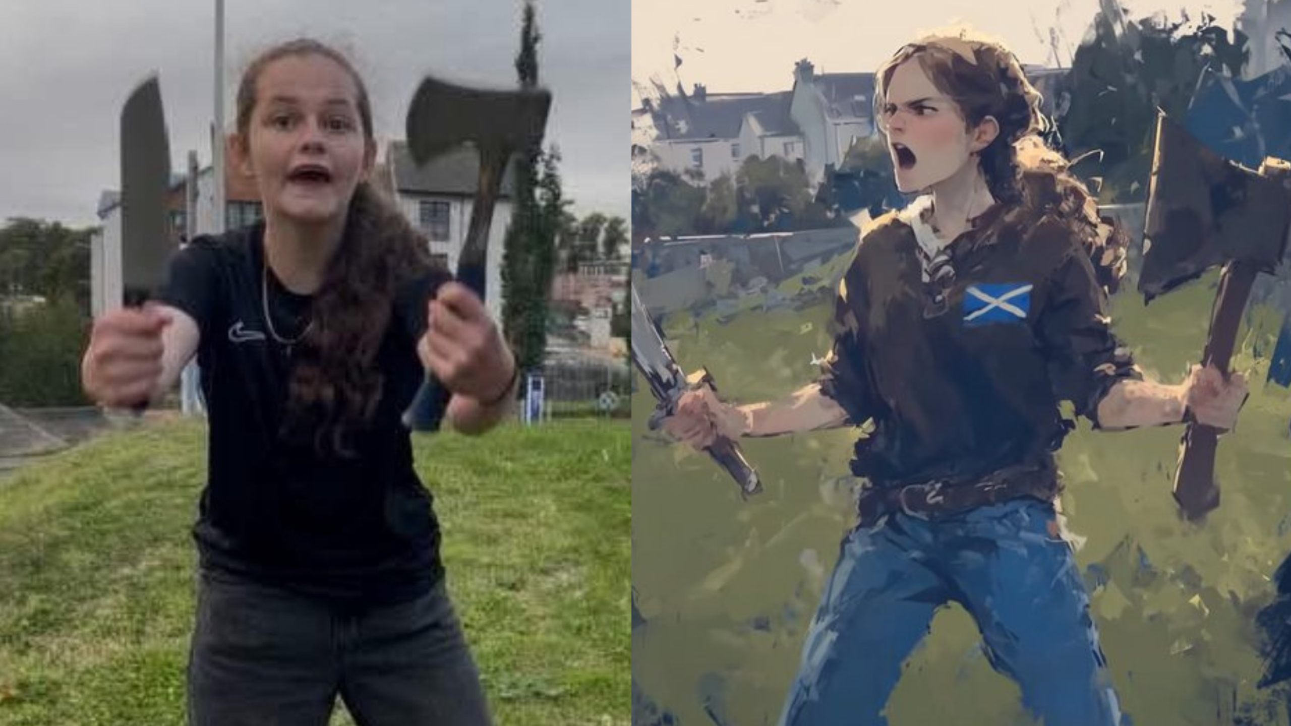 Who is Mayah Sommers? 'Young Queen Of Scots' Goes Viral After Fighting Against Europe's Migrant Assault Threat