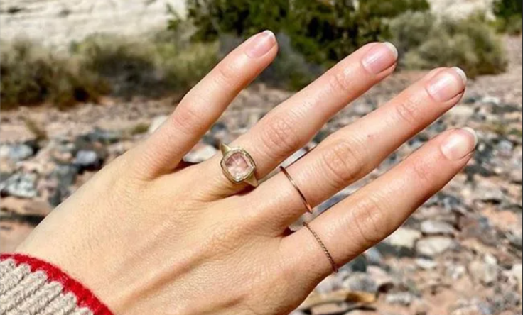 Lilly J Collins' engagement ring