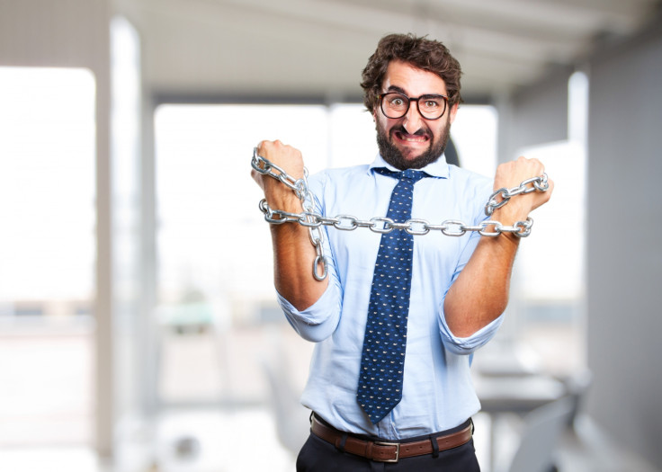 Office Worker in Chains