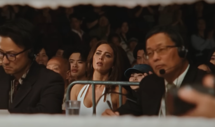 Emily Blunt as Dawn Staples in The Smashing Machine.