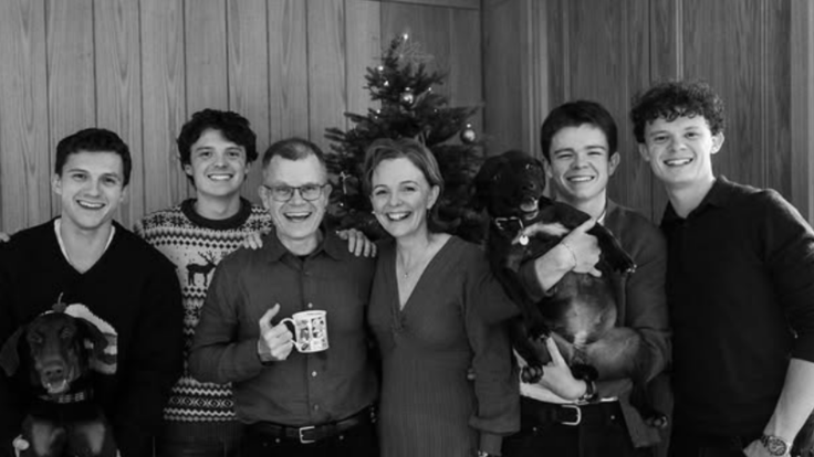 Tom Holland With his Family