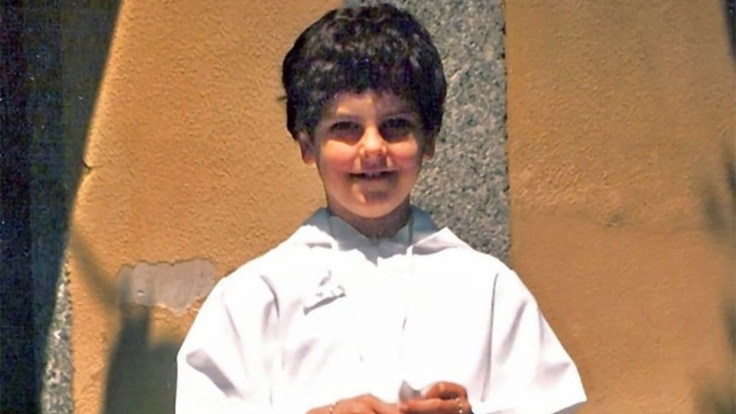 Young Saint Carlo Acutis during his First Communion