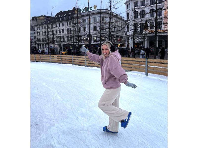 Abigail Garside skating