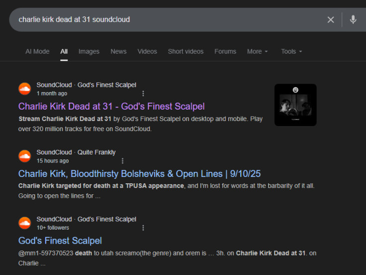 charlie kirk dead at 31 soundcloud