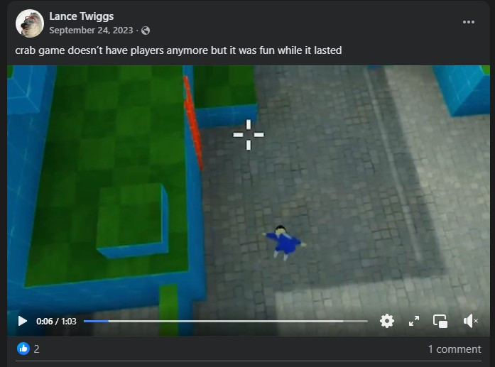 Lance Twiggs content on Facbook