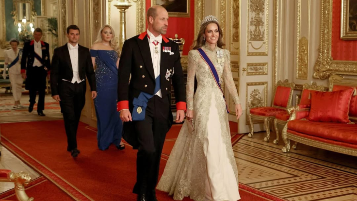 Prince and Princess of Wales at the state banquet 2025