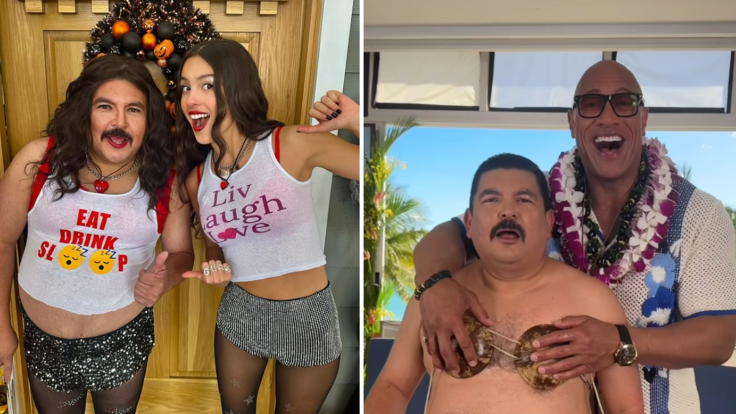 Guillermo with Olivia Rodrigo and The Rock