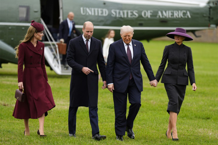 US President Donald Trump and First Lady Melania Trump