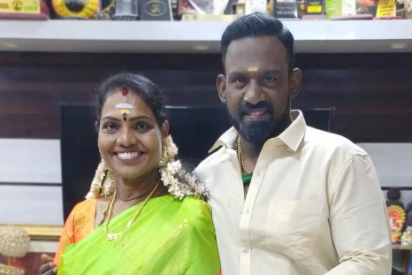 Tamil actor Robo Shankar with Priyanka Shankar