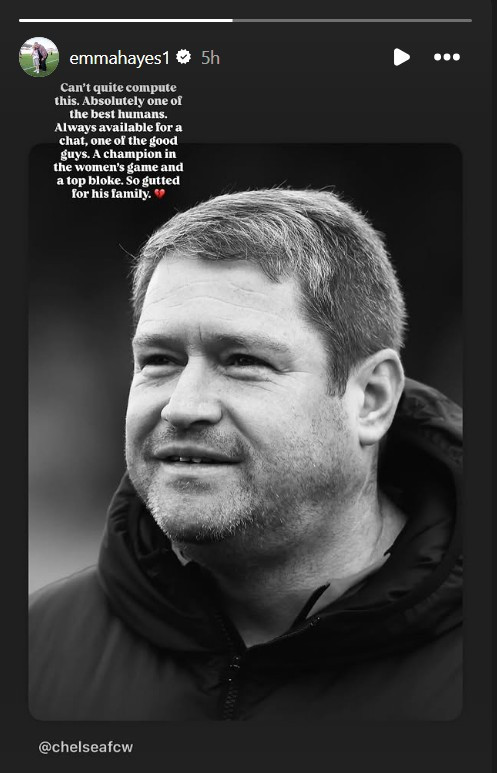 Emma Hayes tribute to Matt Beard