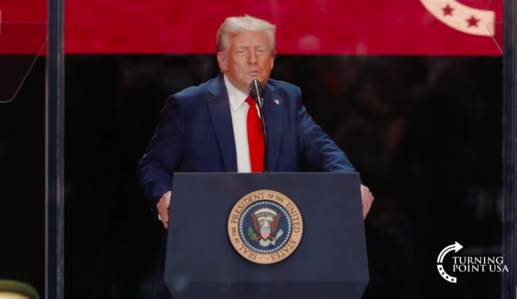 Donald Trump at Charlie Kirk funeral