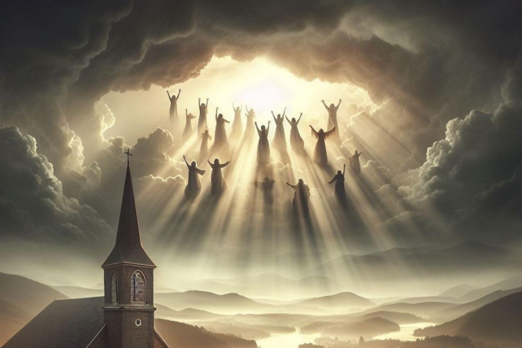 People in the clouds